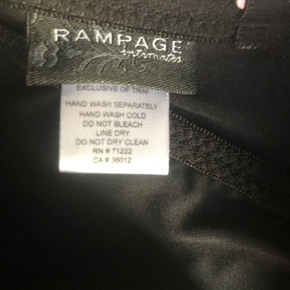 Pink and Black Rampage Intimates Lingerie - Picture 16 of 16